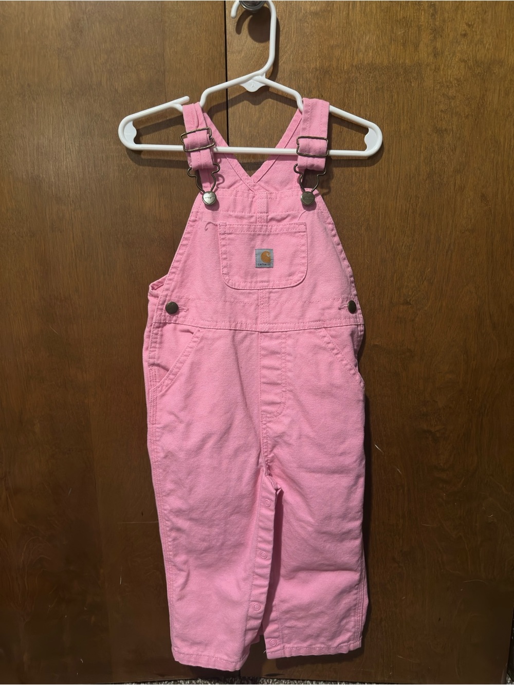 Carhartt Kids Pink Cotton Overalls